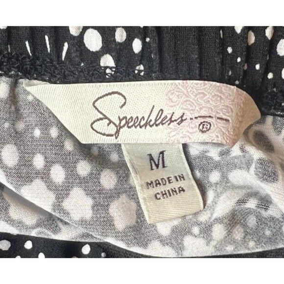 SPEECHLESS Black & White Paisley Knee Length Dress Size M - Picture 8 of 10